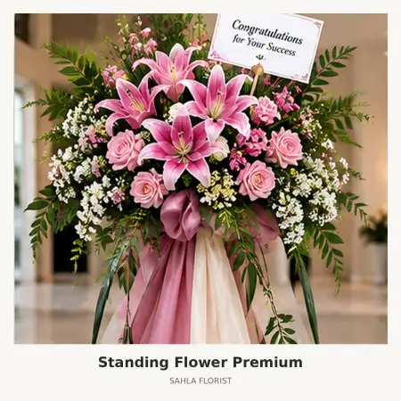 Standing Flowers Pal Merah